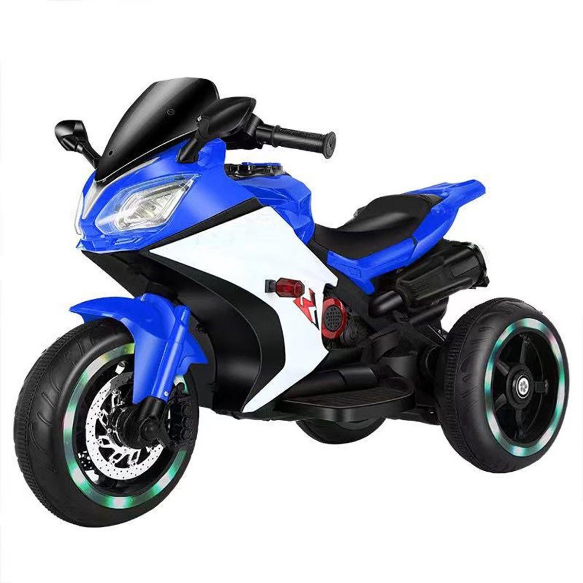 Baby Mix - Elektrische Motorfiets - Driewieler - Lichtgevende Banden - Comfortabel Zadel - Speelgoed motor - Kindermotor - Kindvriendelijk voertuig - Elektrisch voertuig - Speelgoed driewieler Accuvoertuig kopen online