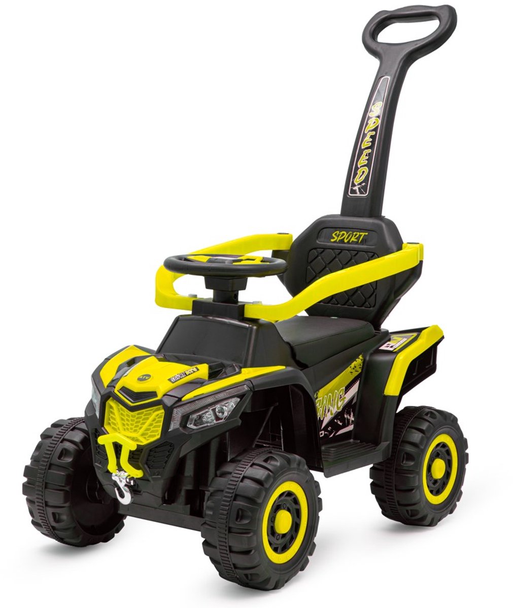 Baby Mix - Kinderloopauto - Off-road ontwerp - Stevige wielen - Veiligheidsbeugel - Sportieve uitstraling - Speelvoertuig - Loopfiets - Rugleuning - Duwhendel - Kindervoertuig Loopauto kopen online