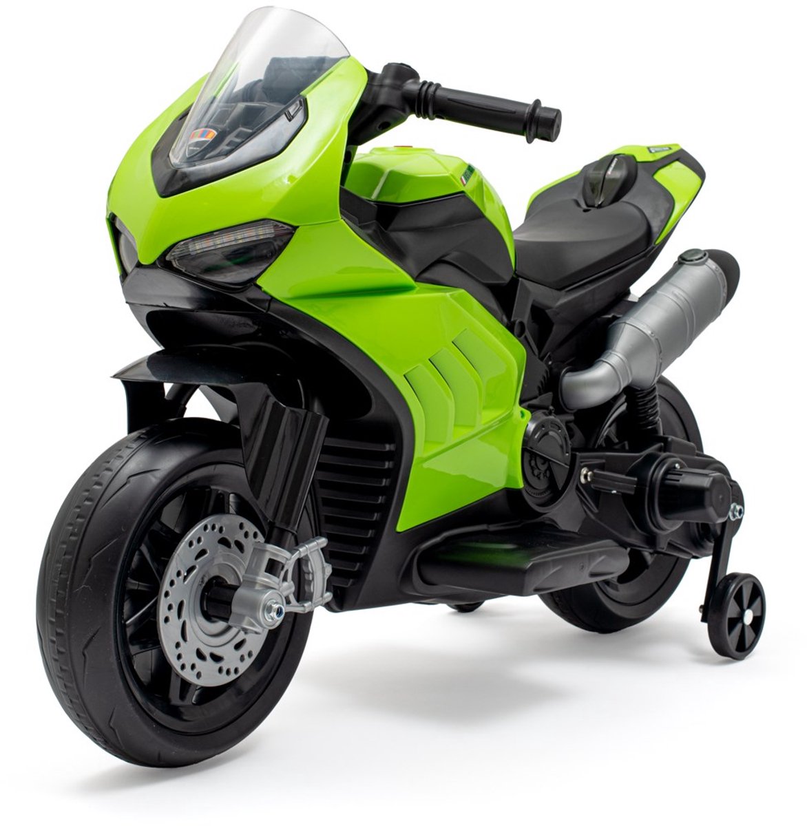 Baby Mix Supersport Elektrische Kinder Motor Groen – Met Geluid en Zijwieltjes Accuvoertuig kopen online