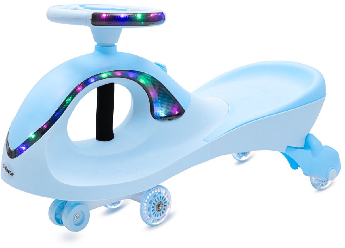 Baby Mix - Wiggle Car - Lichtblauw met LED-verlichting - Stuur zonder pedalen - Gravity Bike - Kinderauto - Beweegbare auto - Speelgoed auto - Kinderfiets - Actieve speelauto Loopfiets kopen online