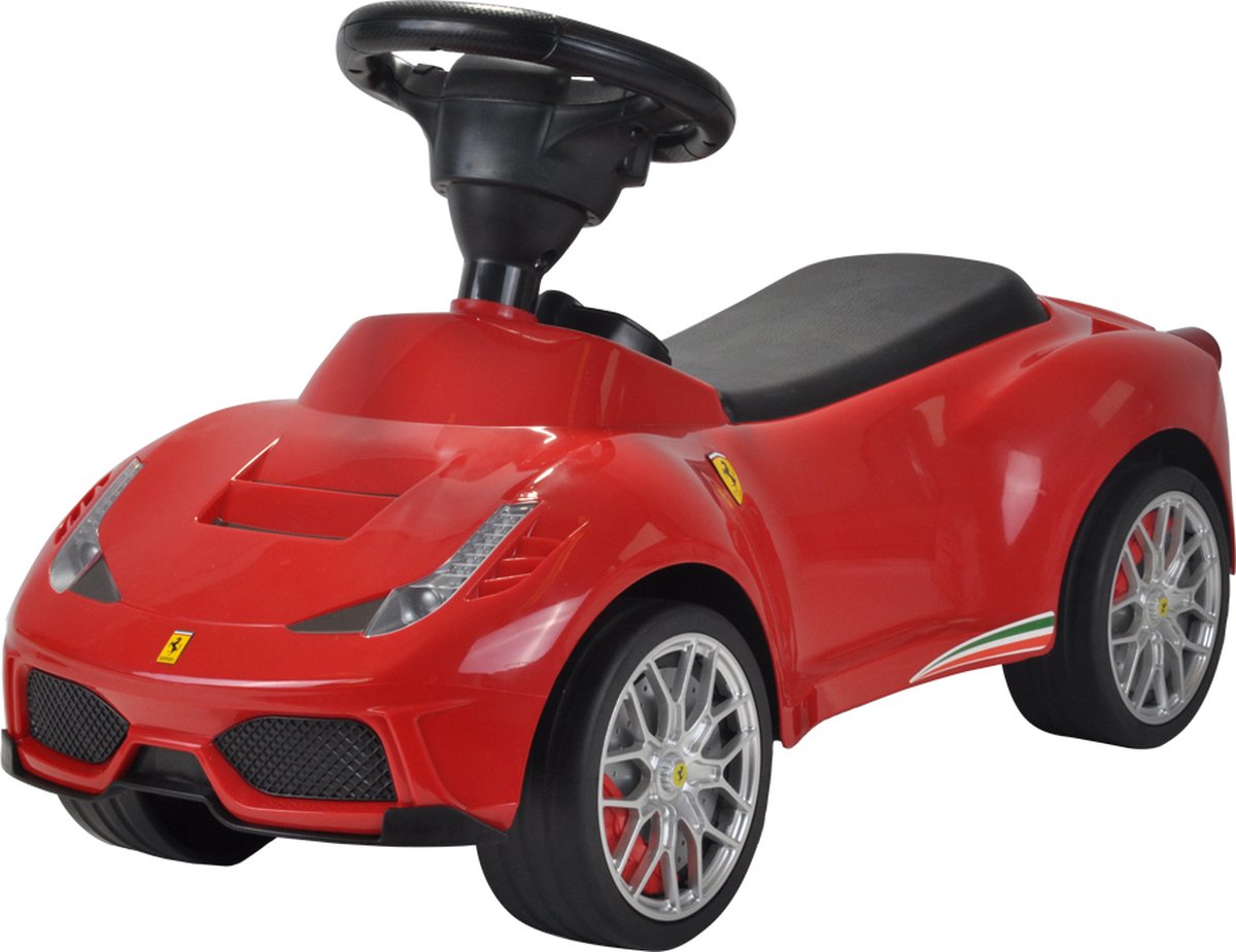 Bandits & Angels Loopauto Ferrari 488 GTE vanaf 1 jaar voor Jongens en Meisjes Rood - Stoere Rode Loop Auto - voor Binnen en Buiten - met Stickerset Loopauto kopen online