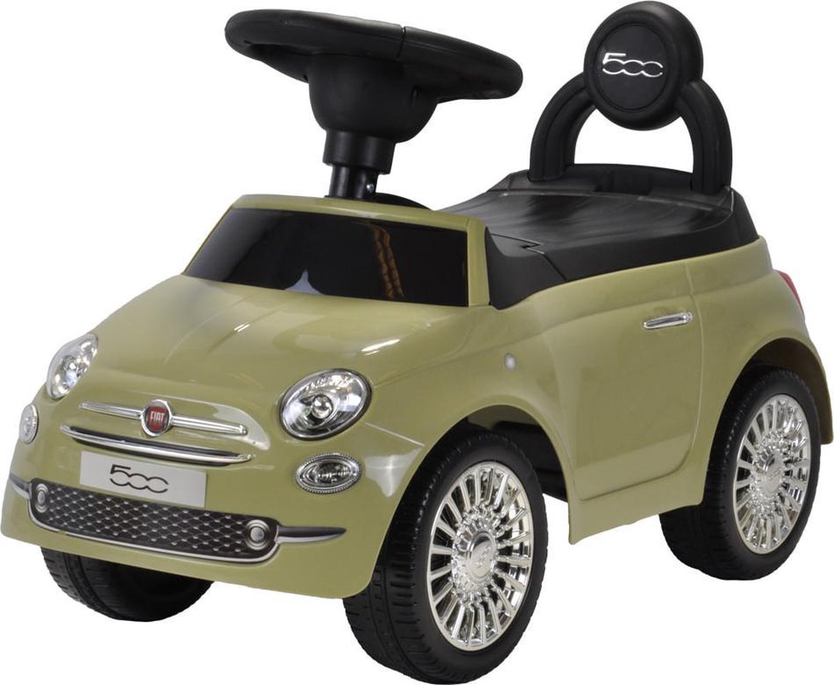 bandits angels loopauto fiat 500 retro groen vanaf 1 jaar voor jongens en meisjes groene loop auto voor kinderen met claxon voor binnen en buiten