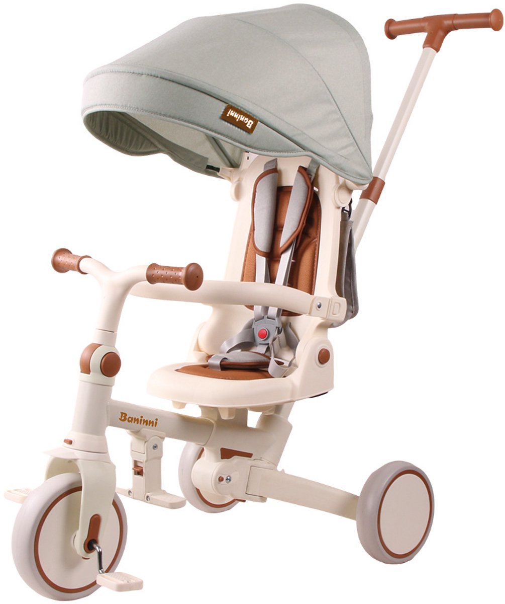 Baninni Driewieler met Duwstang Bruno Beige Driewieler kopen online