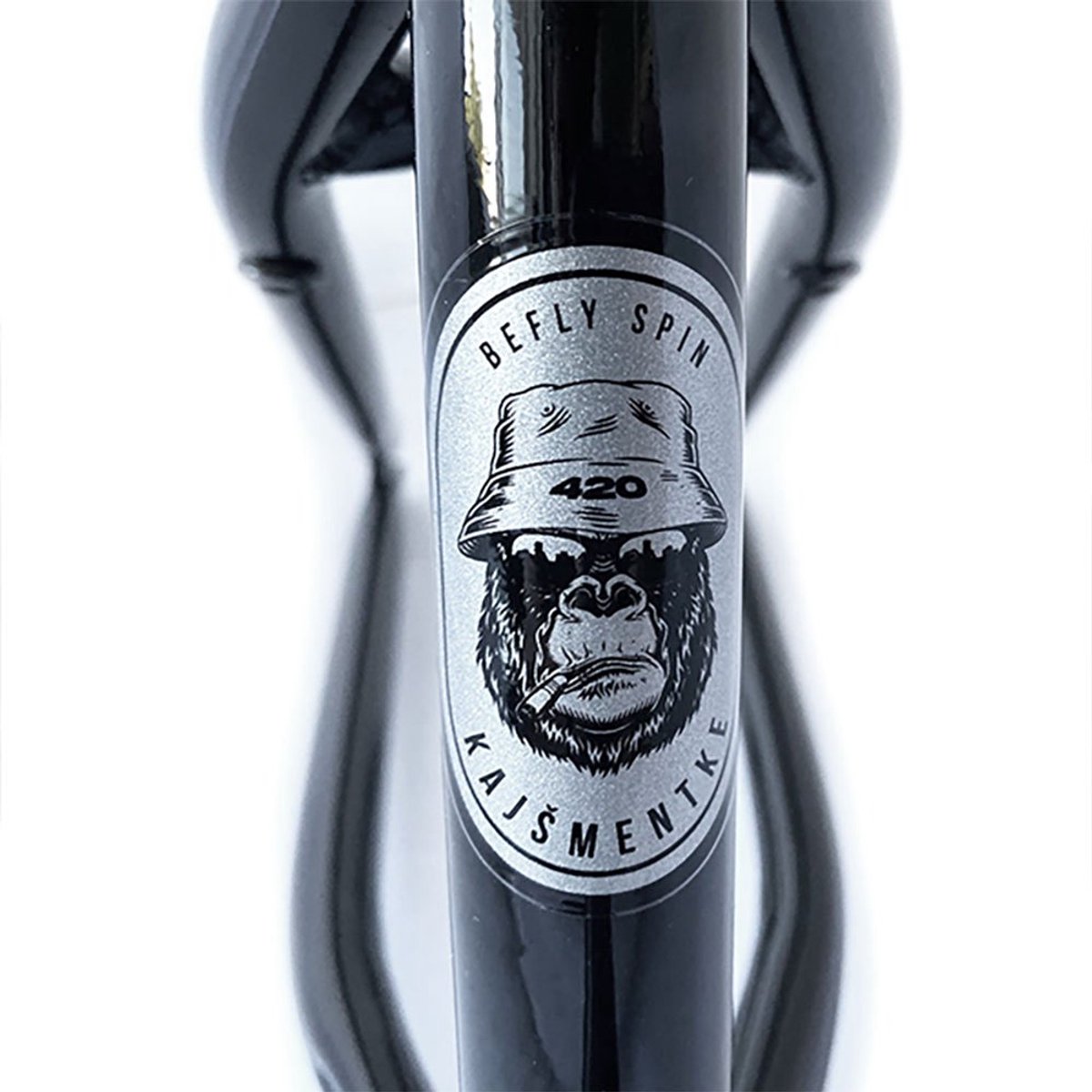 befly spin cr mo bmx frame zwart