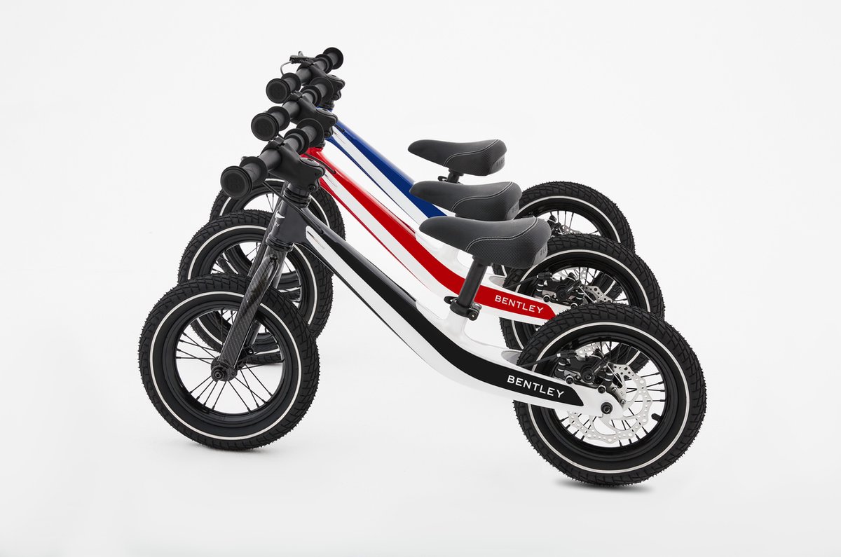 Bentley Balance Bike - dual colour Blue-White Loopfiets kopen online