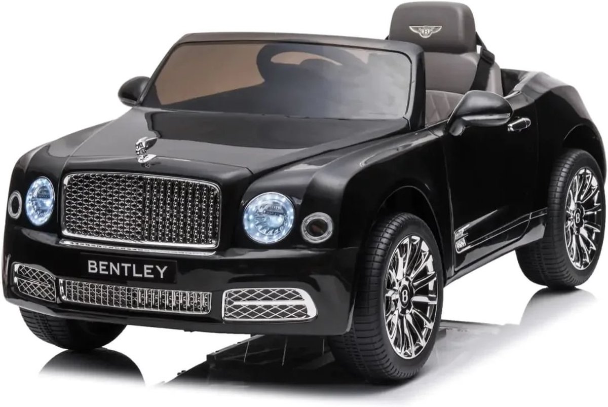 Bentley Mulsanne - Elektrische Kinderauto 12V - 3 tot 6 jaar - EVA wielen - Zwart Accuvoertuig kopen online