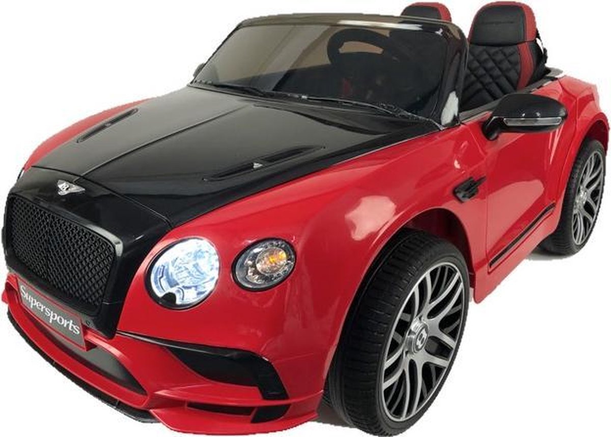 Bentley Supersports Kinderauto Rood | 12V Accuvoertuig kopen online