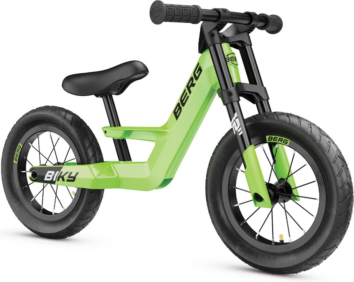 BERG Biky City Loopfiets - Lichtgewicht frame van magnesium - Verstelbaar zadel - 2 tot 5 jaar - Groen Loopfiets kopen online