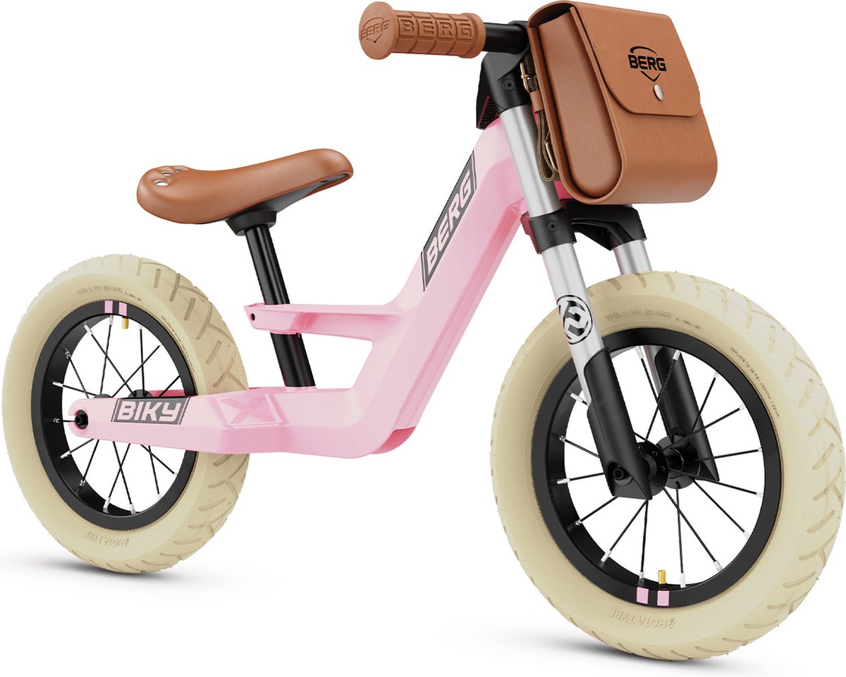 berg biky retro pink loopfiets lichtgewicht frame van magnesium 2 tot 5 jaar roze