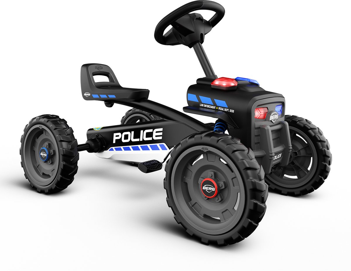 berg buzzy police skelter met soundbox 2 jaar verstelbaar zadel zwart