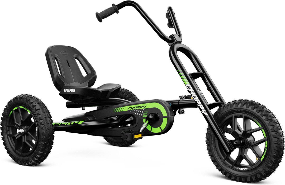 BERG Choppy Neo Skelter - Skelter met 3 wielen - Triker - 3 tot 8 jaar - Zwart/Groen Skelter kopen online