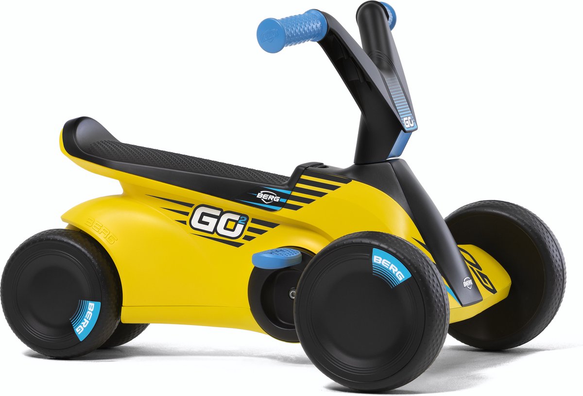 BERG GO² SparX Loopauto - 10 tot 30 Maanden - Uitklapbare pedalen - Geel Loopauto kopen online