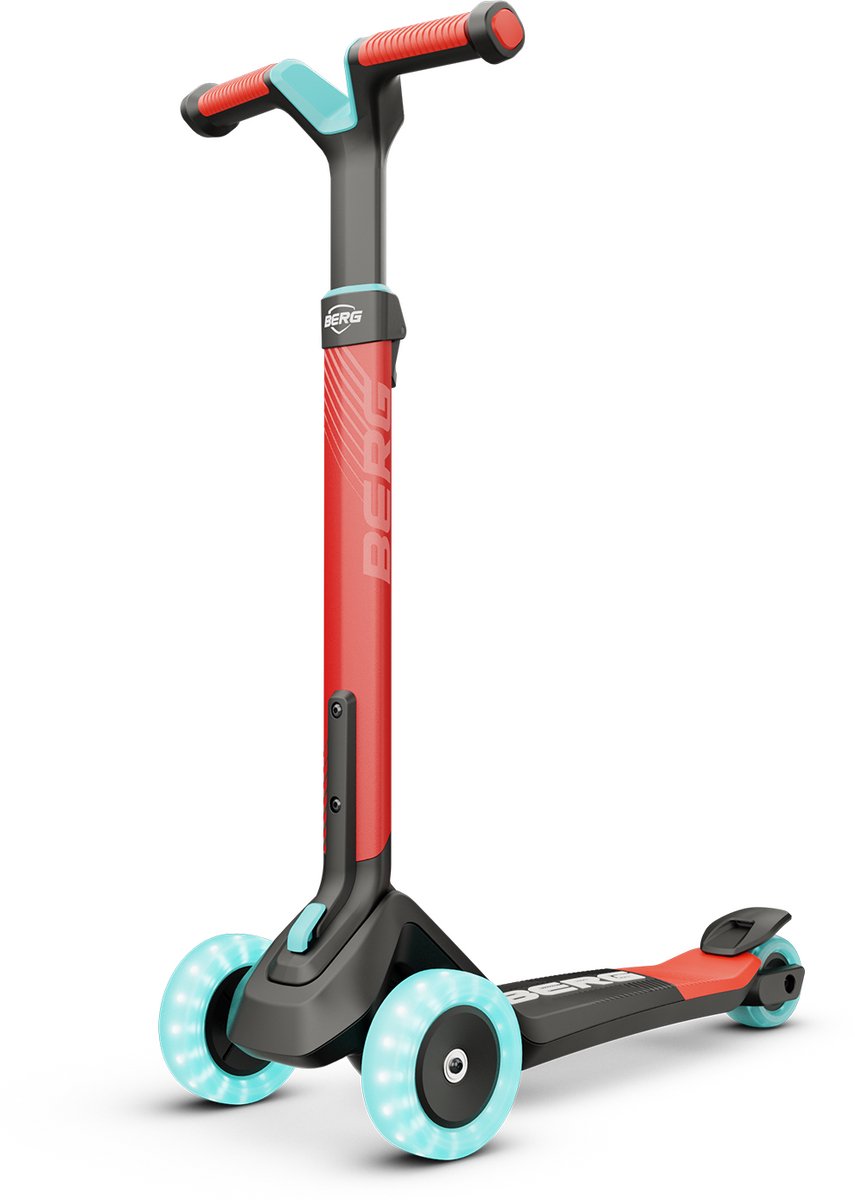 BERG Nexo - Kinderstep - 2 tot 12 jaar - Rood - Opvouwbaar - In hoogte verstelbaar - Incl. LED wielen Step kopen online