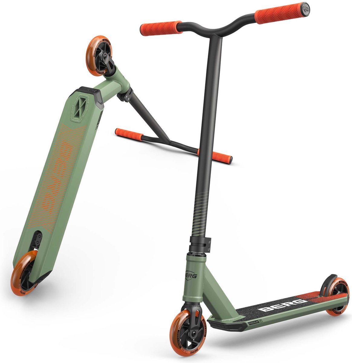 berg proxus x1 stuntstep groen oranje