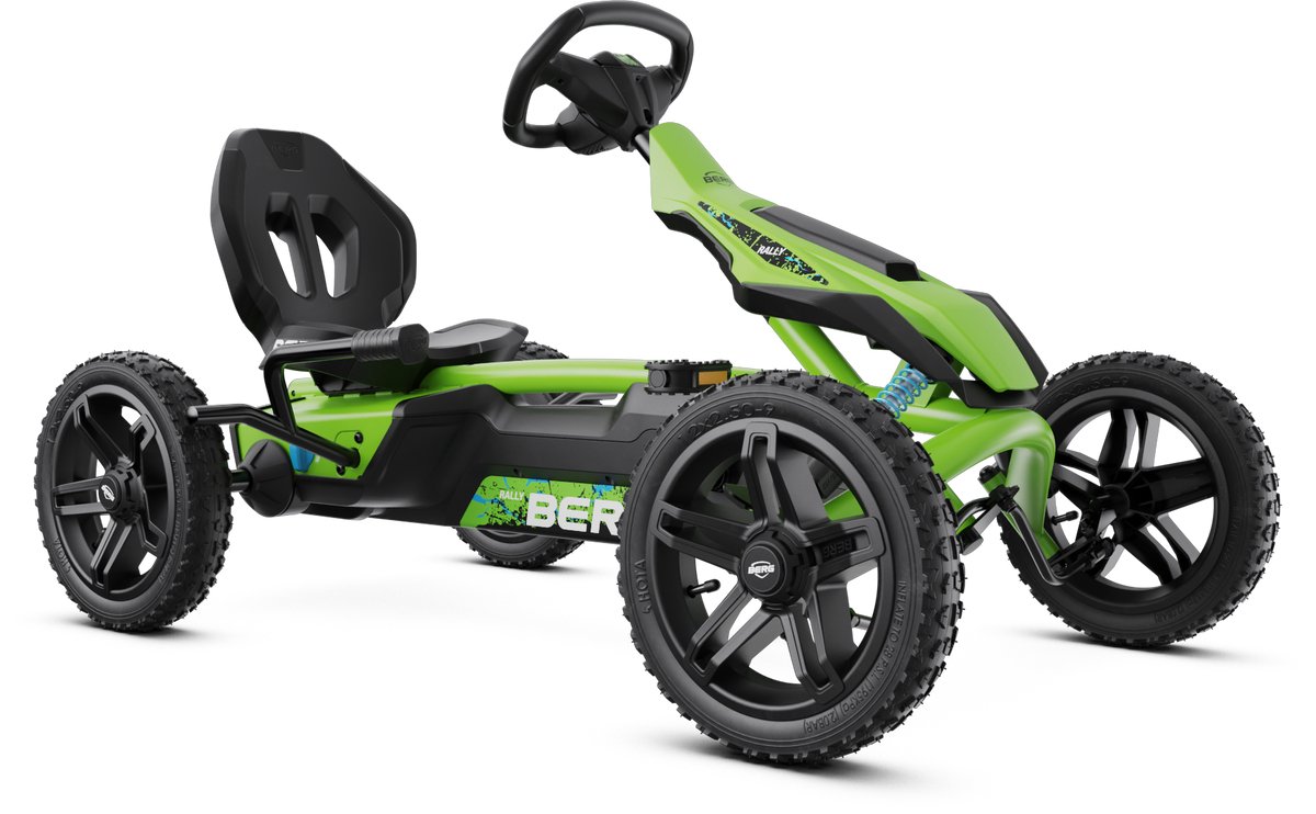 berg rally drt green skelter soundbox race verstelbare stoel schokabsorberende off road veren 4 jaar groen