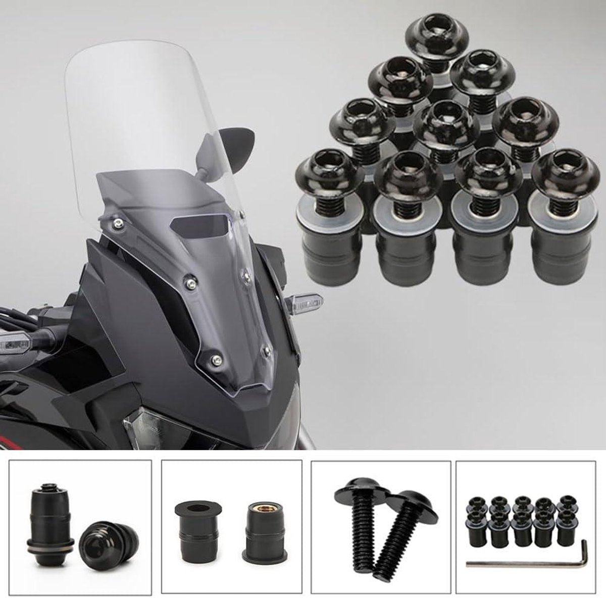 Bevestigingsschroeven M5 x 16 mm voor motorfiets - 10 stuks - windscherm bevestigingsschroeven Kinderfiets kopen online