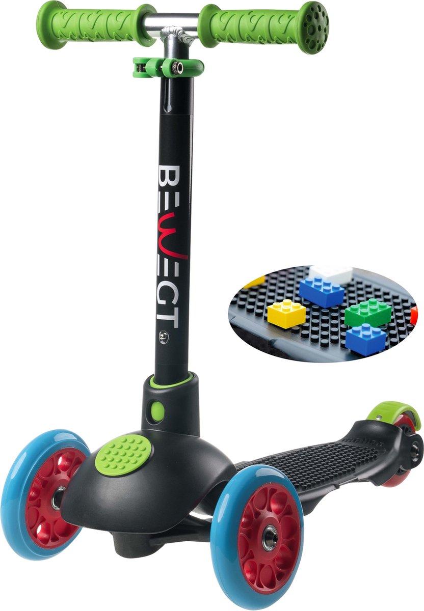 BEWEGT Kinderstep met LED Wielen en 50 Bouwstenen Step kopen online