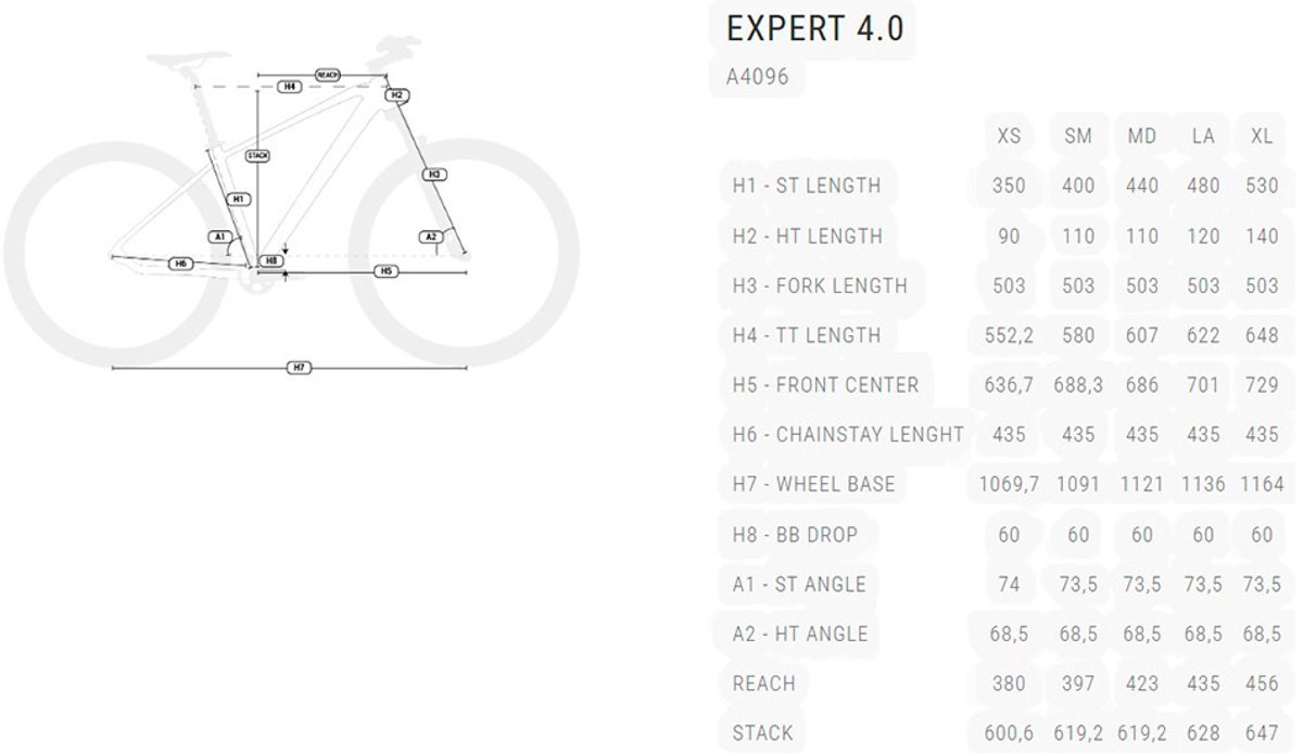 bh expert 4 0 29 deore 2026 mountainbike zwart l