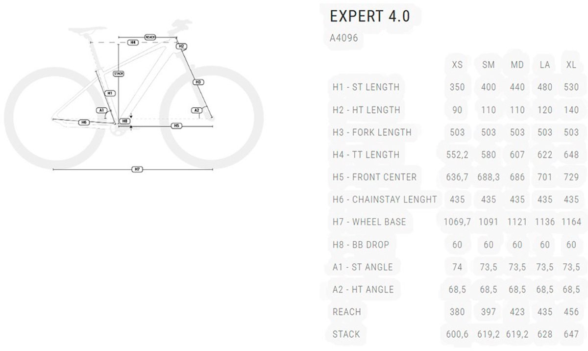 bh expert 4 5 29 xt 2026 mountainbike zwart m