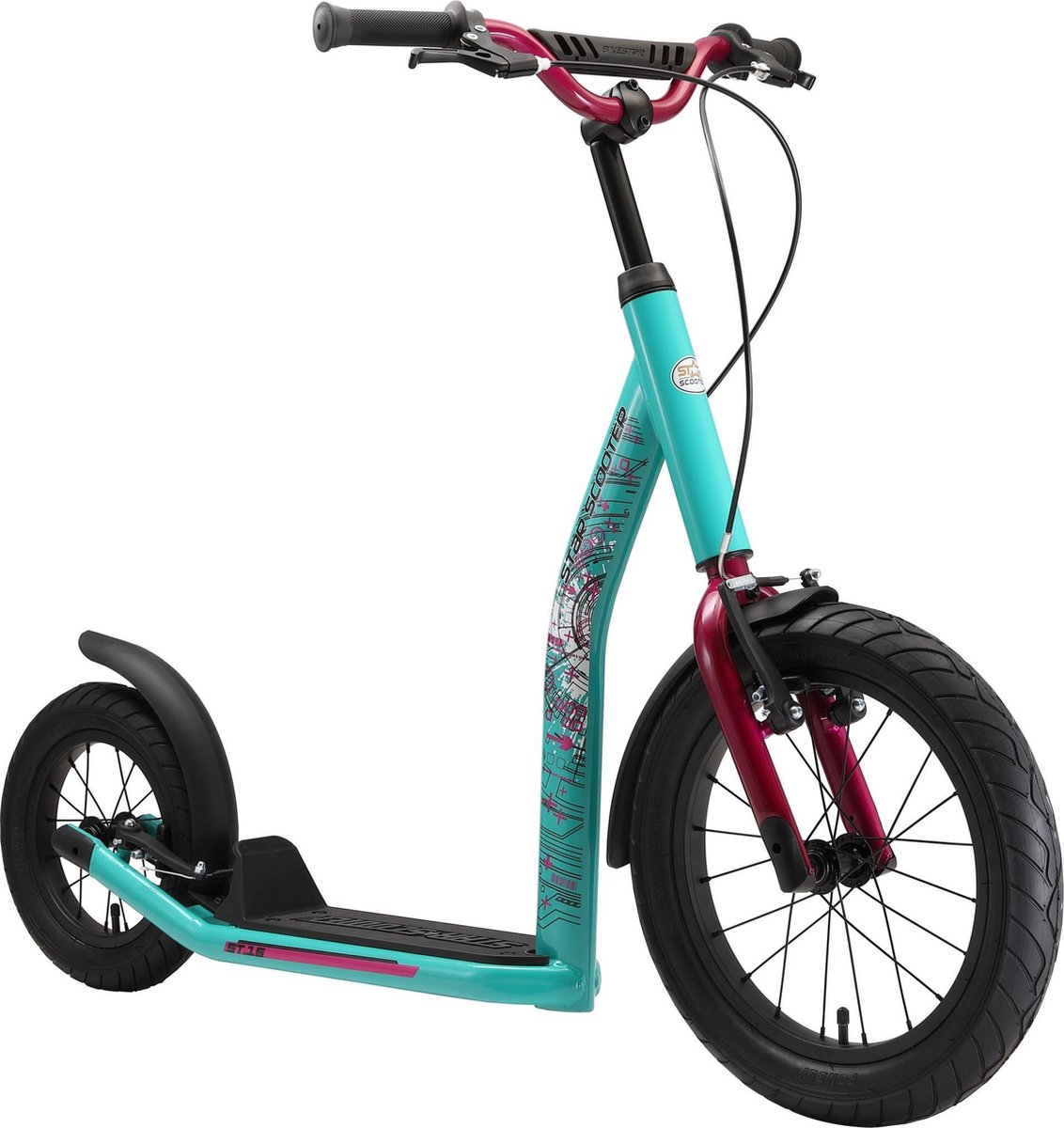 Bikestar autoped New Gen Sport 16 inch - 12 inch mint Step kopen online
