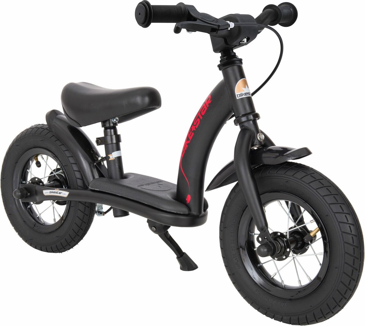 Bikestar, Classic, 10 inch loopfiets, mat zwart Loopfiets kopen online