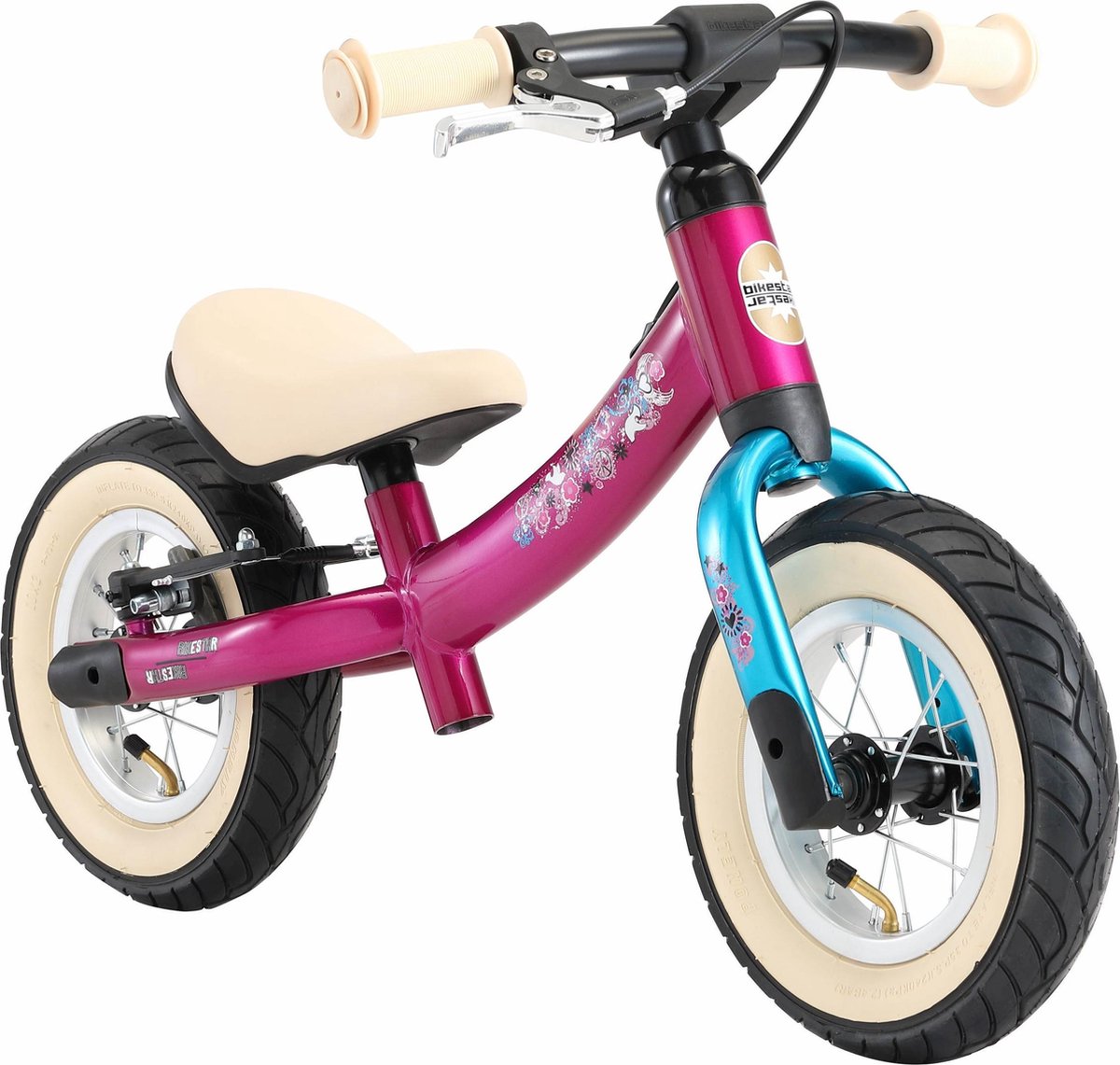 Bikestar meegroei loopfiets Sport 10 inch, paars/turquoise Loopfiets kopen online