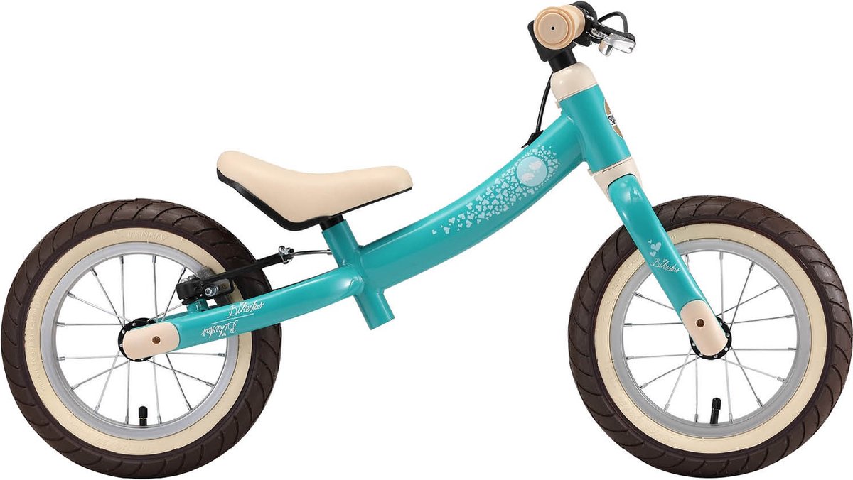 Bikestar meegroei loopfiets Sport 12 inch, turquoise vogel Loopfiets kopen online