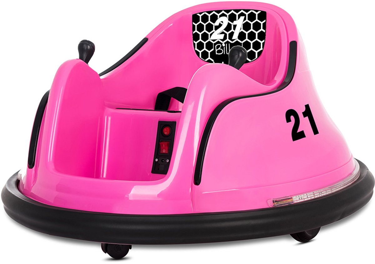 billy 360 bumper car elektrische botsauto pera roze