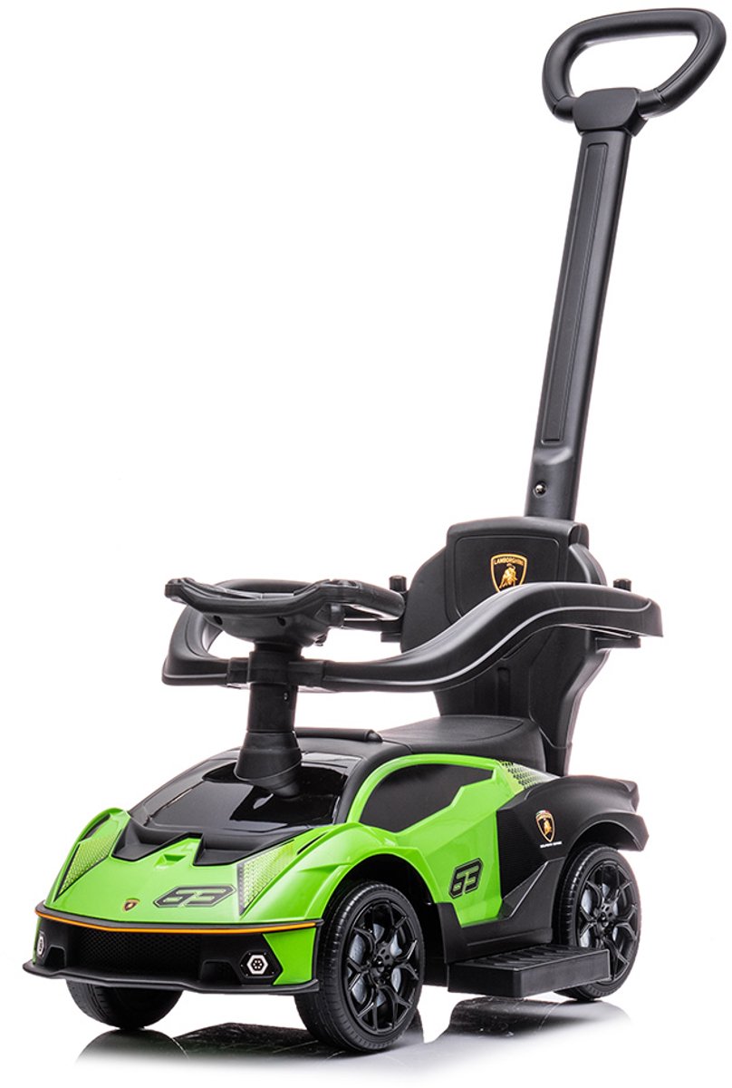 Billy Loopauto met Duwstang Lamborghini SCV12 Groen Loopauto kopen online