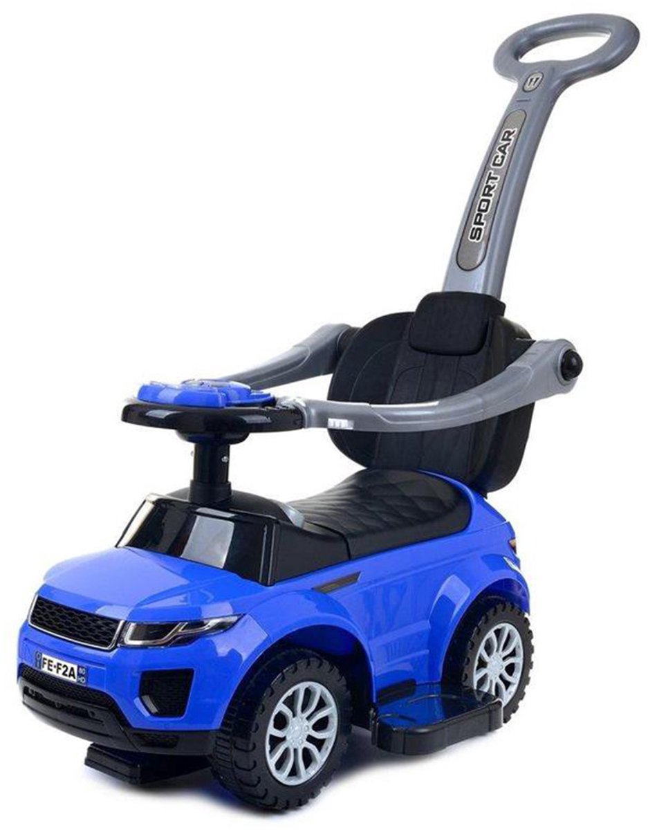 Billy Loopauto met Duwstang Mora Blauw Loopauto kopen online