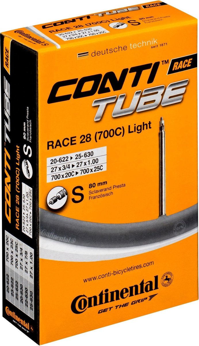 Binnenband Continental 28 Race Light 18-622 -> 32-630 - SV42mm ventiel Fietsband kopen online