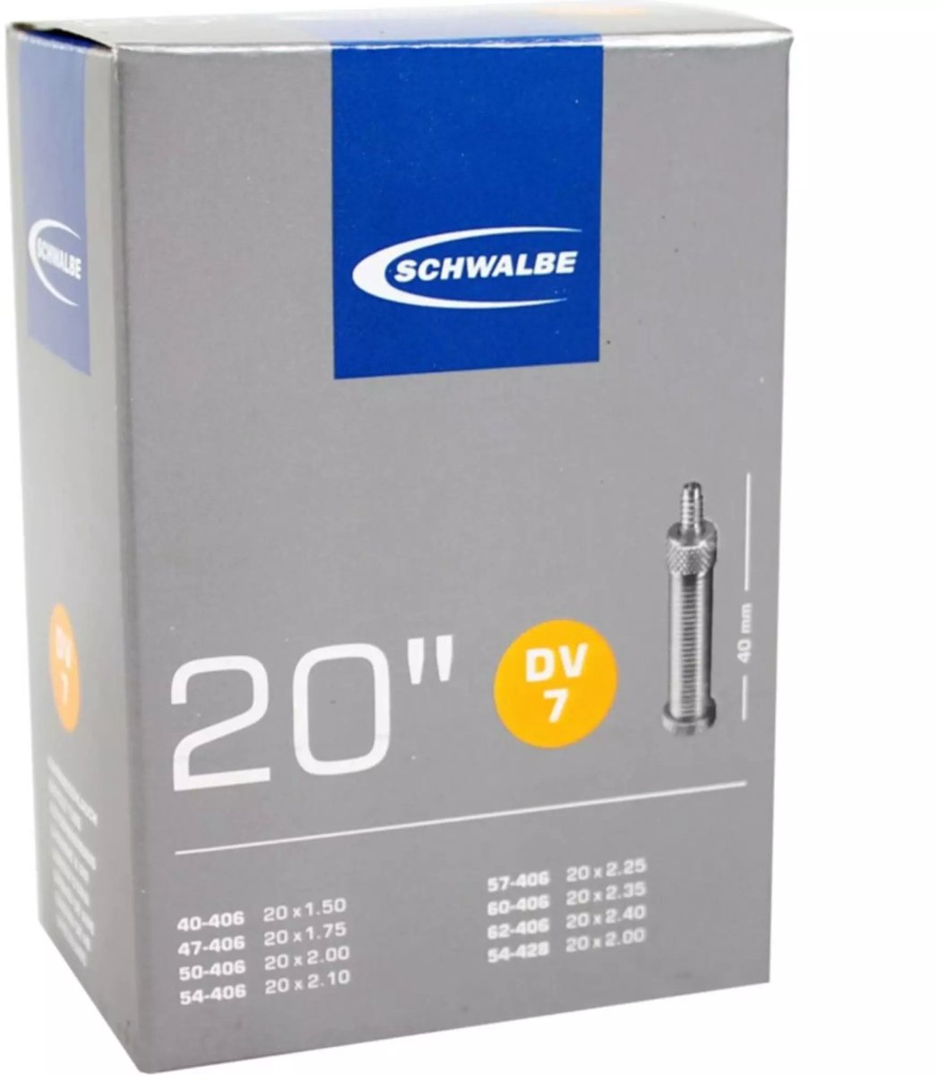 binnenband schwalbe dv7 20 40 62 406 40mm ventiel