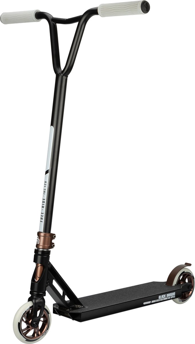 Black Dragon Freestyle Scooter - Freeride IHC 120 - Zwart/Koper Step kopen online