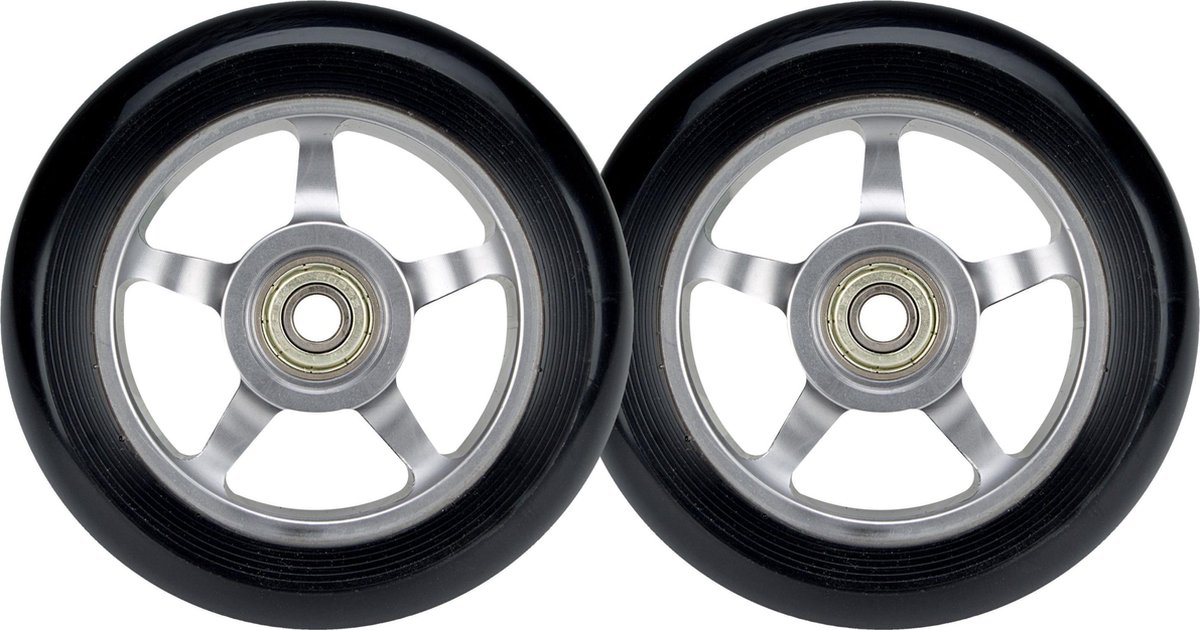 Black Dragon Stuntstep Wielen Set - Spoked Alu - Zilver Buitenspeelvoertuigaccessoire kopen online