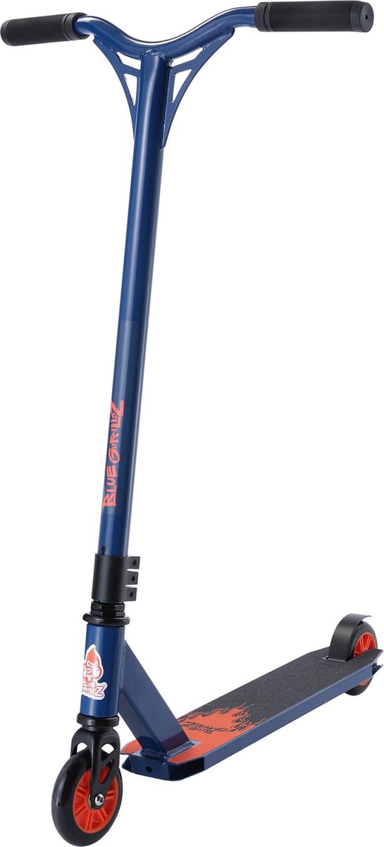 BLUE GORILLAZ Freestyle Jump alu stuntstep 100mm First Tricks blauw Step kopen online