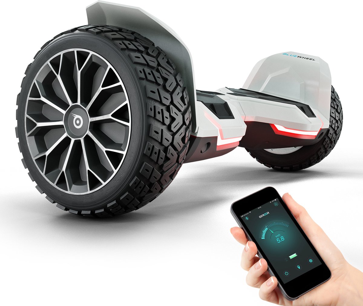 Bluewheel - HX510 - hoverboard - 15 km/u - LED verlichting - Bluetooth Hoverboard kopen online