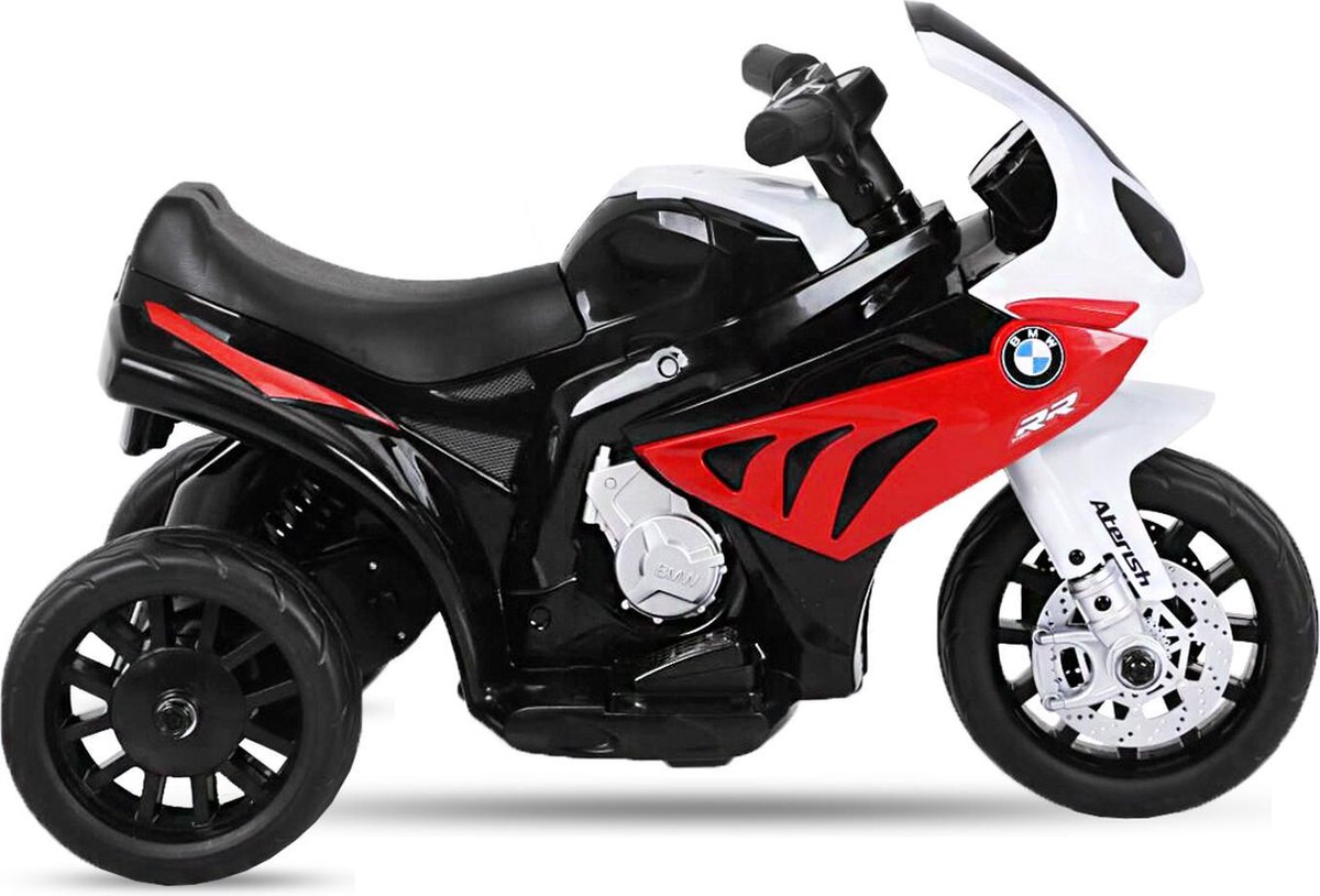BMW S 1000 RR Elektrische kindermotor KLEIN MODEL / kinderscooter / driewieler | LED-verlichting | Rood Accuvoertuig kopen online
