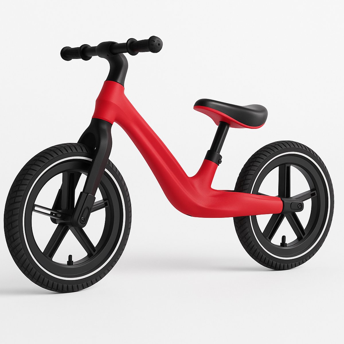 BOECK - Loopfiets – Baby Jungle Loopfiets – Stevige en veilige loopfiets voor peuters en kleuters – Balansfiets zonder pedalen – Lichtgewicht en duurzaam - Rood - Trendy nu Loopfiets kopen online