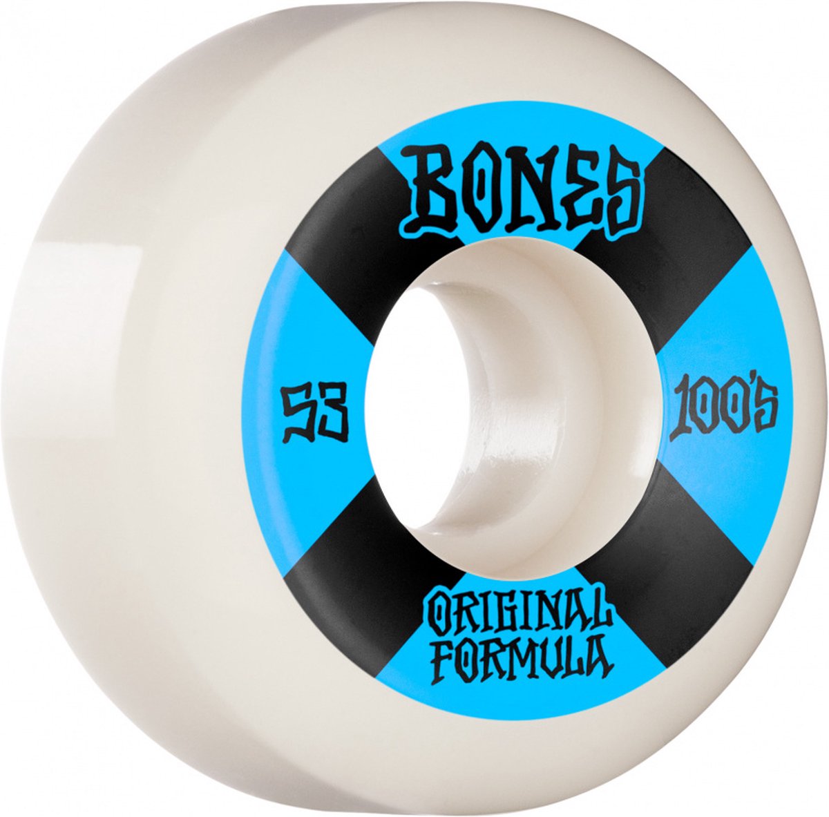 Bones Wheels 100's White-Blue V5 Sidecut 53mm Skateonderdeel kopen online