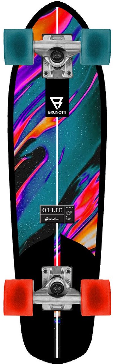 Brunotti Boards Ollie Cruiser - ["Black"] - ONE SIZE Longboard kopen online