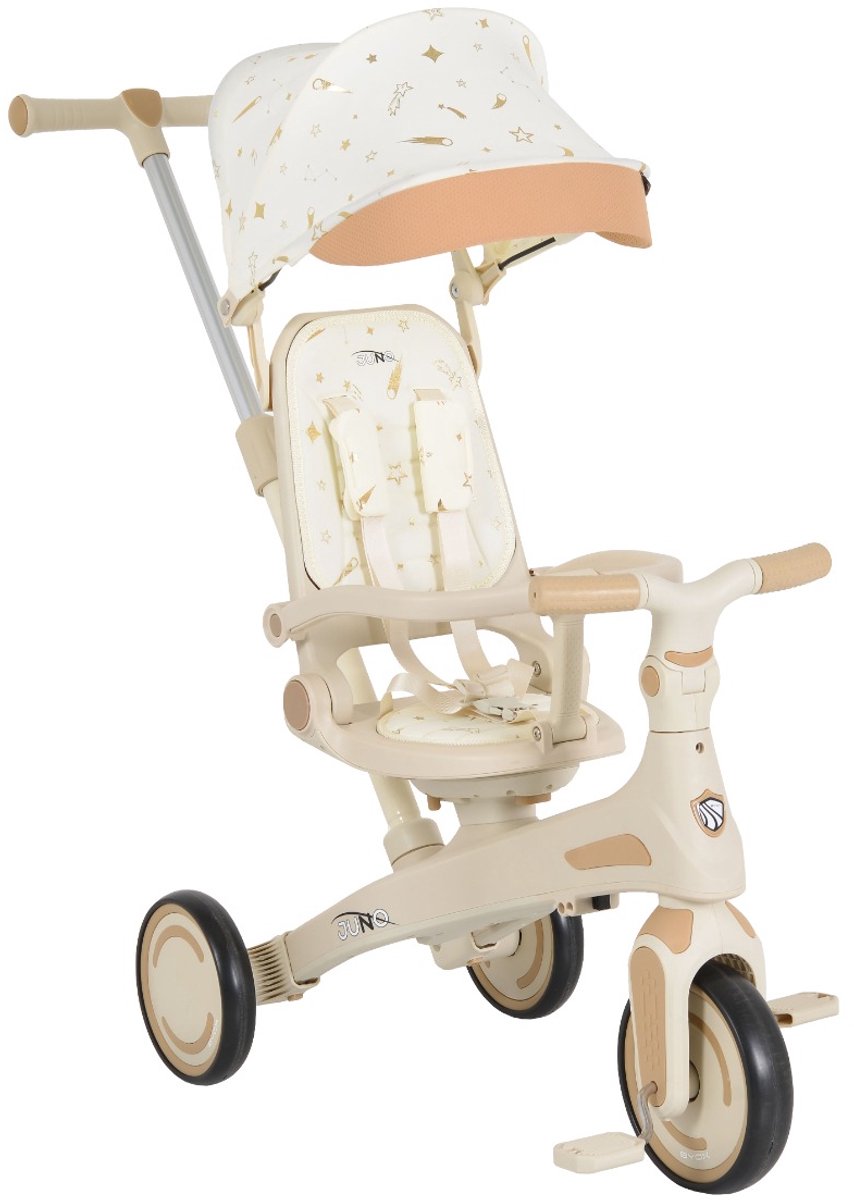 byox juno beige 1 5 jaar driewieler met duwstang 112021