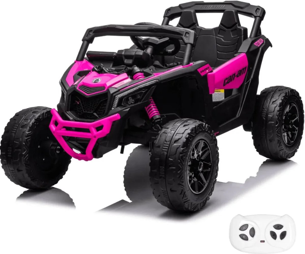 Can-Am Maverick R - Elektrische Kinderauto 12V - 1 tot 6 jaar - 4x4 - Roze Accuvoertuig kopen online