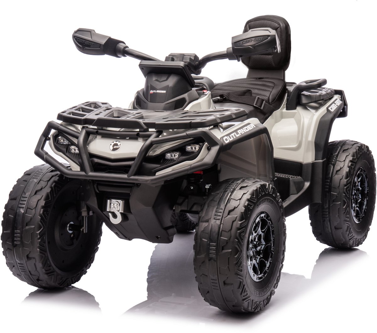 CAN-AM Outlander - Elektrische kinder quad 24V - 2 persoons - Grijs Accuvoertuig kopen online