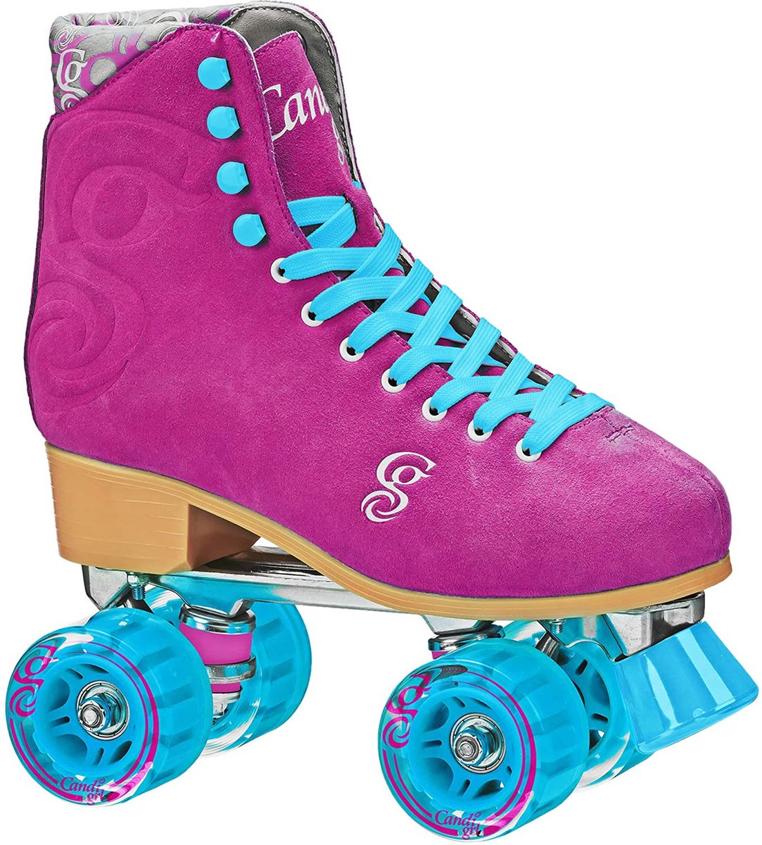 CANDI GIRL Carlin Rolschaatsen / Rollerskates - Aluminium Frame - Alu Trucks - Berry - Dames - Maat 41,5 (binnenzooltje 25 cm) Rolschaatsen kopen online