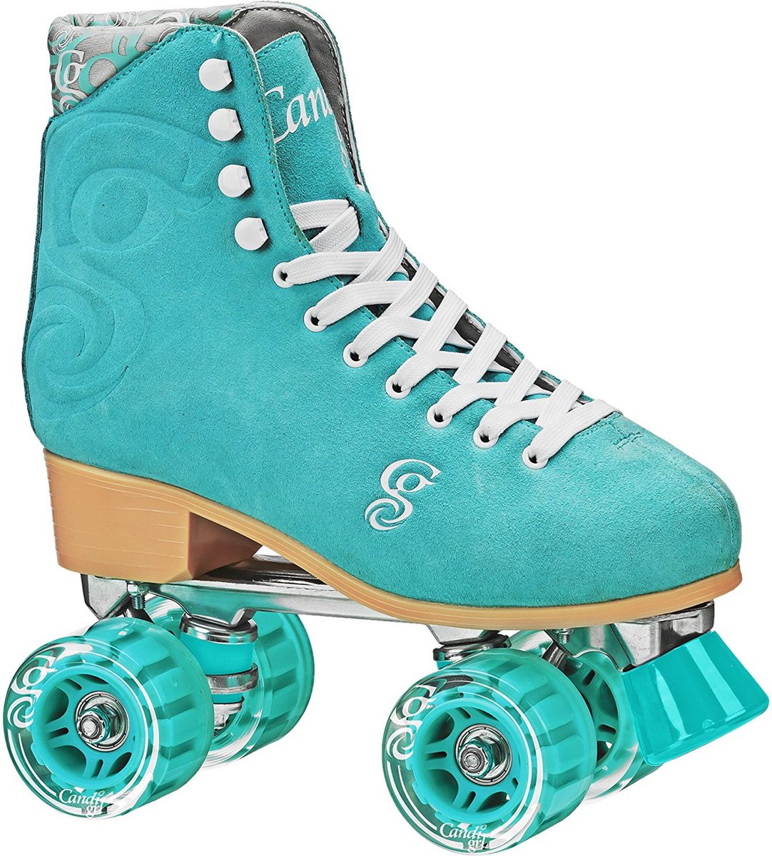 CANDI GIRL Carlin Rolschaatsen / Rollerskates - Aluminium Frame - Alu Trucks - Sea Foam - Dames - Maat 41,5 (binnenzooltje 25 cm) Rolschaatsen kopen online