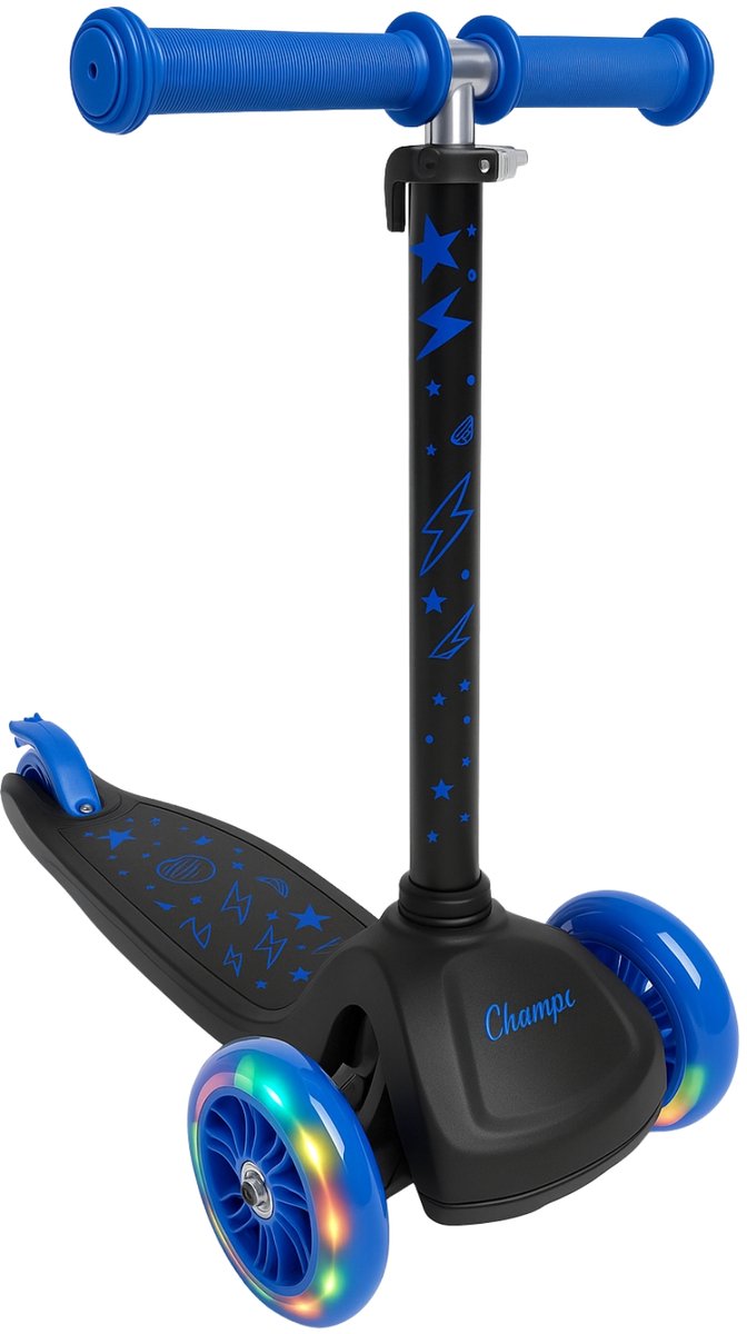 champz 3 wieler step jongens led wielen verstelbaar vanaf 3 jaar