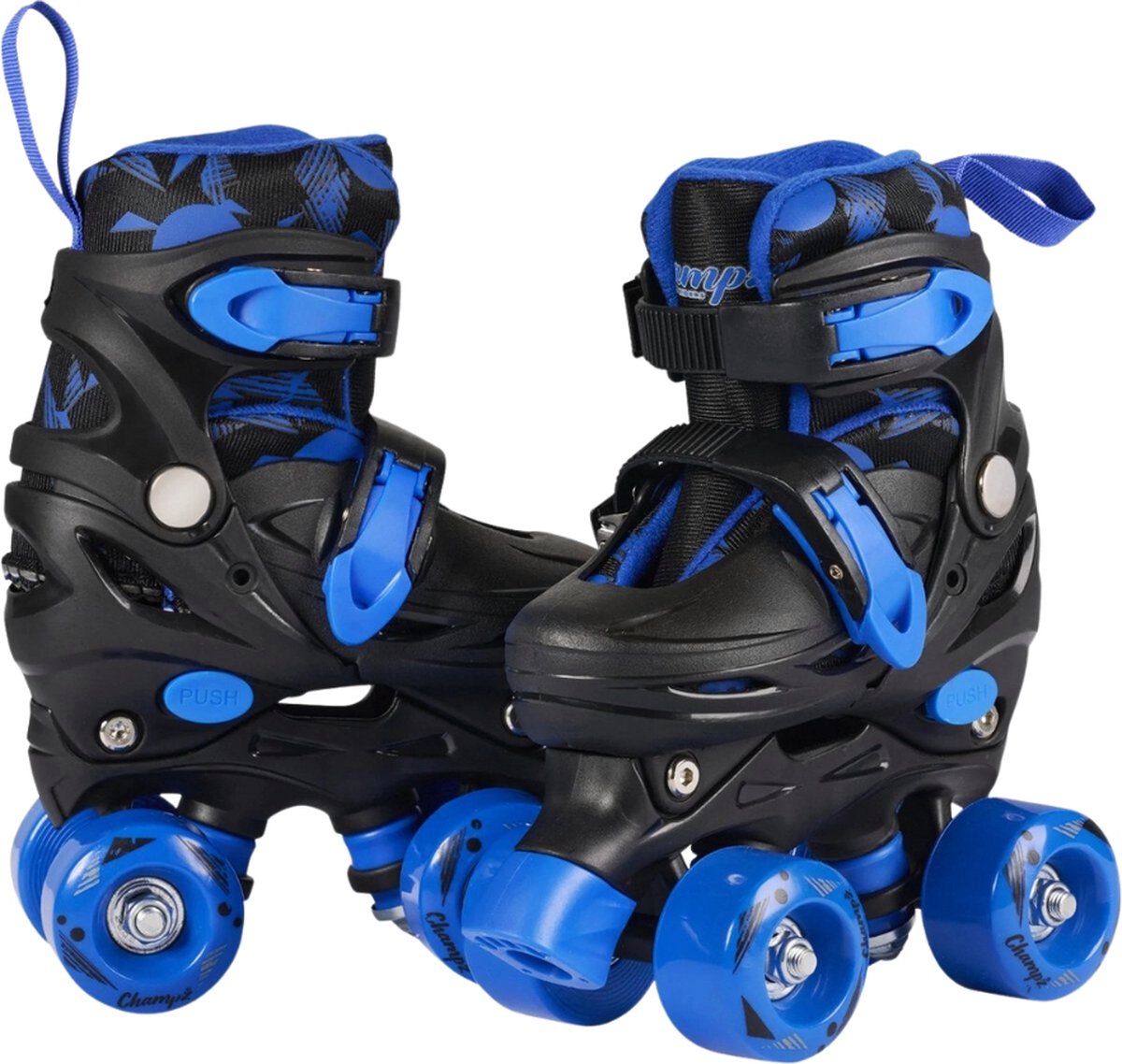 Champz Kinder Rolschaatsen – Zwart/Blauw – 28-31 EU – Verstelbaar Rolschaatsen kopen online