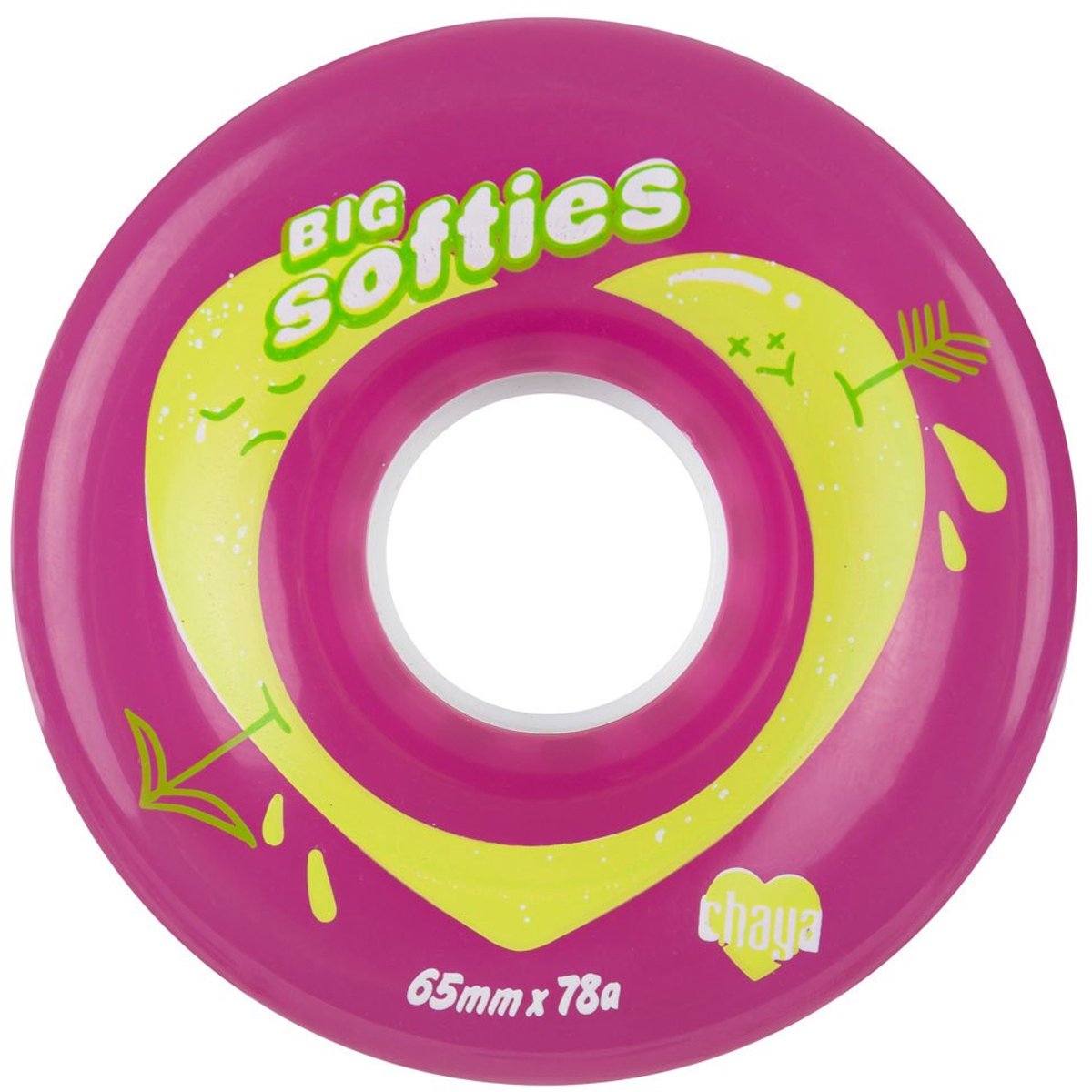 Chaya Big Softie´s Clear Schaatswielen 4 Eenheden Transparant 65 mm / 78A Skateonderdeel kopen online