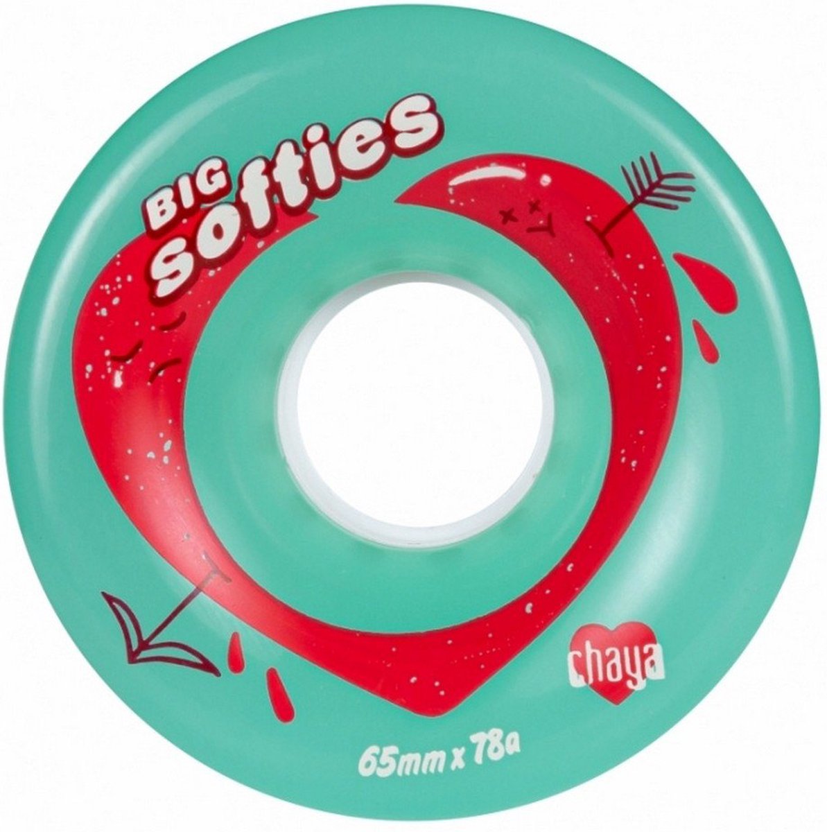 Chaya Big Softie Wiel 4 Eenheden Transparant 65 x 37 mm Skateonderdeel kopen online