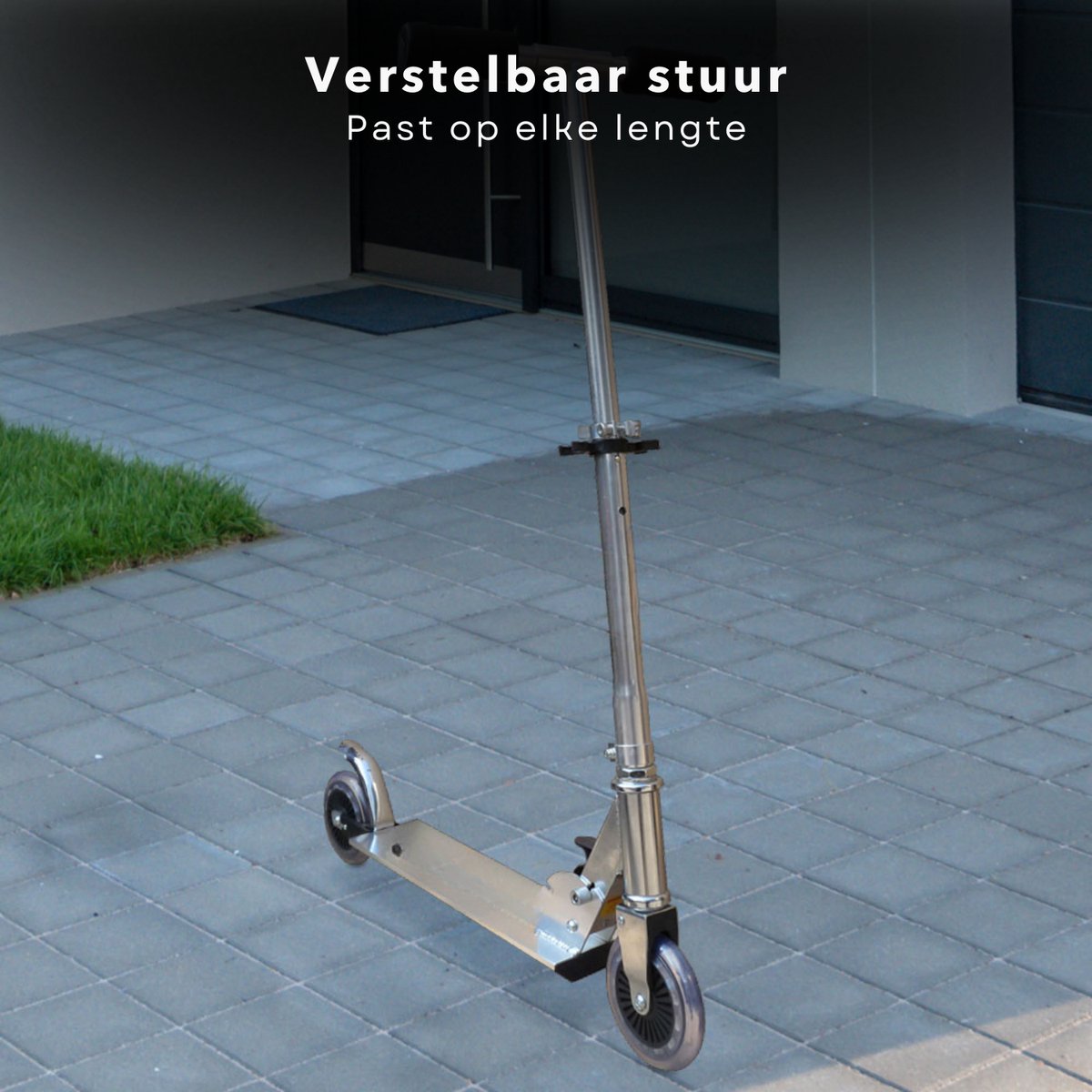 Cheqo® Aluminium Step Zwart - Kinderstep - Inklapbaar en Verstelbaar - Voor Kinderen en Volwassenen - Max 50 kg Step kopen online
